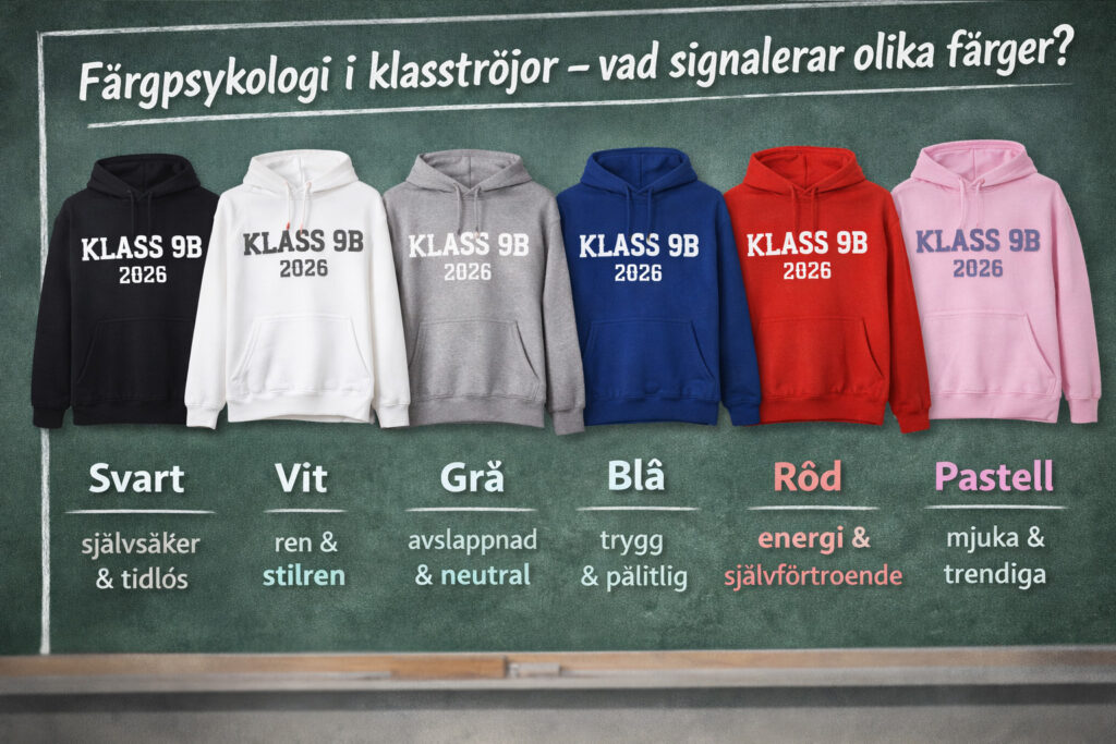 Olka färger på klasströjor signalerar olika saker.